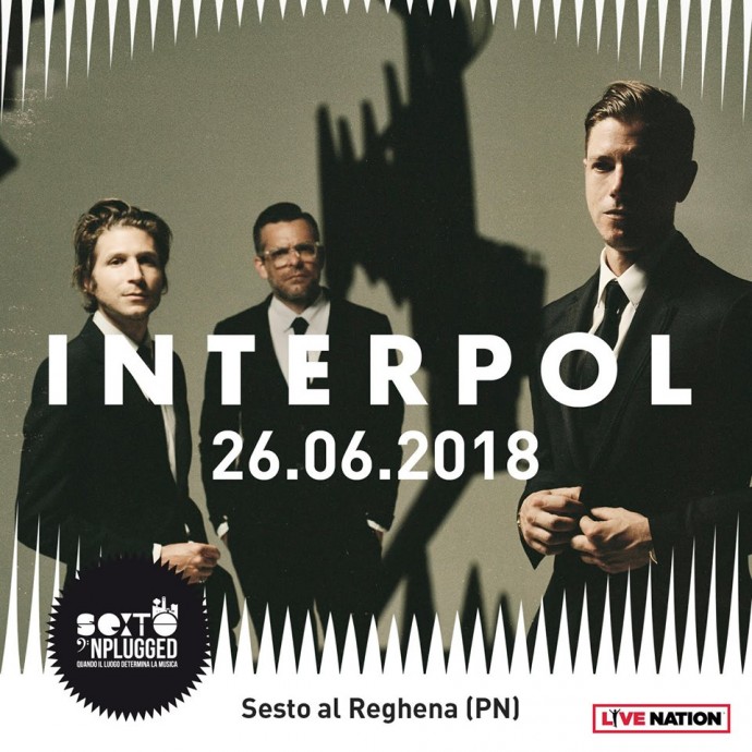 Sexto 'Nplugged, Sesto al Reghena: annunciati gli Interpol il 9 luglio 